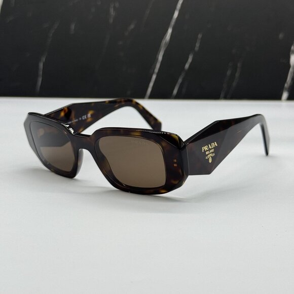 NEW PRADA PR17WS 2AU8C1 WOMEN HAVANA EYEWEAR SPR 17W 2AU8C1 SUNGLASSES - Picture 1 of 11